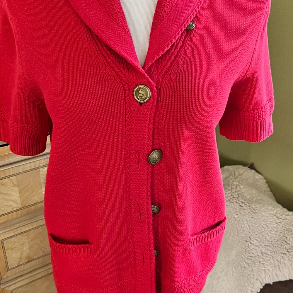 Ralph Lauren Vibrant Red Cardigan